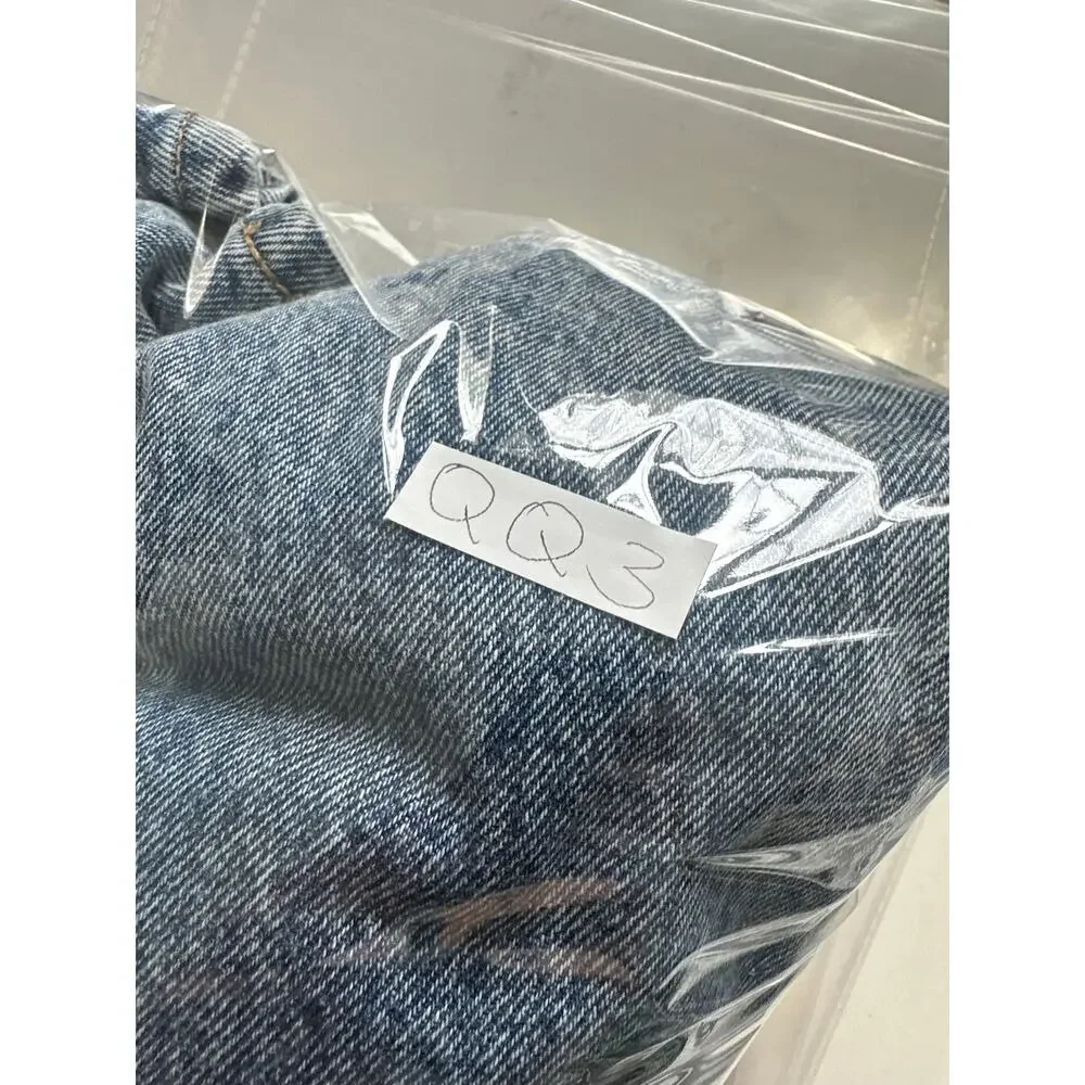AFRM Rhett Carpenter Barrel Jeans Sz 29 Blue Denim Jeans Utility GREAT! - Picture 7 of 7
